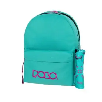 Polo Σακίδιο Original Double Scarf (Δώρο μαντήλι multiscarf Polo) (Cyan Dark- Fuchia) 2026