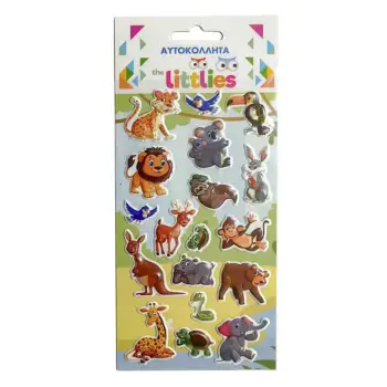 ΑΥΤΟΚΟΛΛΗΤΑ 10X22EK. ΖΩΑ ΖΟΥΓΚΛΑΣ THE LITTLIES