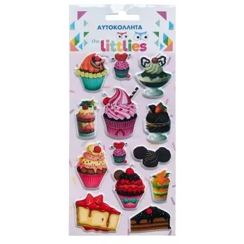 ΑΥΤΟΚΟΛΛΗΤΑ 10X22EK. CAKES THE LITTLIES