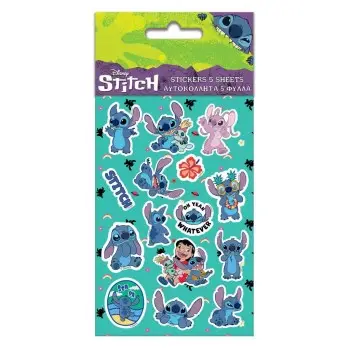 ΑΥΤΟΚΟΛΛΗΤA 8X12 5ΦΥΛΛΑ LILO & STITCH