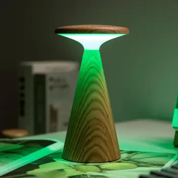 Επιτραπέζιο Φωτιστικό Sylva Mini Gingko Design – Συμπαγές Ξύλινο Φωτιστικό με Φυσικό Φινίρισμα