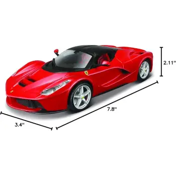 MAISTO 1:24 Ferrari Assembly Line - LaFerrari (2013) Red