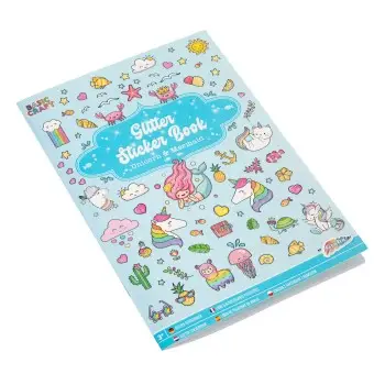 STICKER BOOK GLITTER A5 8 ΦΥΛΛΑ UNICORN/MERMAID