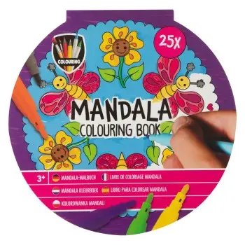 Βιβλίο Ζωγραφικής 25 Σχέδια Mandala 3+