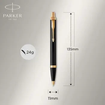 ΣΕΤ PARKER I.M. DUO LACQUER BLACK GT FOUNTAIN PEN - BALLPEN