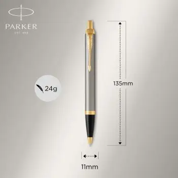 ΣΕΤ PARKER IM DUO BRUSH METAL GT ROLLERBALL-BALLPEN