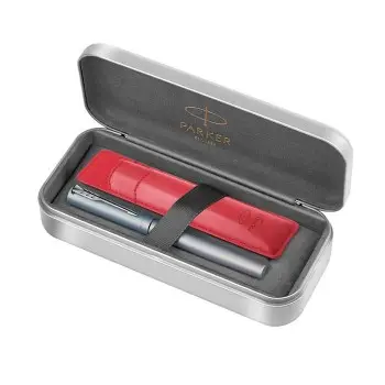 PARKER Ρ VECTOR XL SILVER-BLUE CT RBall+PEN POUCH