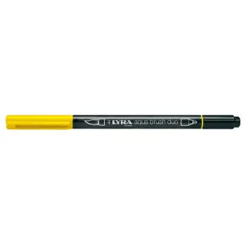 Μαρκαδόροι Lyra Aqua Brush Duo Lemon yellow L6520007