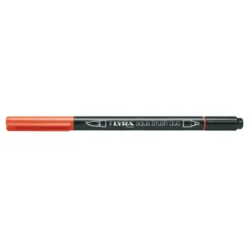 Μαρκαδόροι Lyra Aqua Brush Duo Saturn Red L6520015