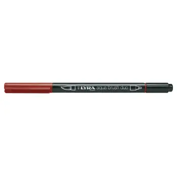 Μαρκαδόροι Lyra Aqua Brush Duo Venetian Red L6520090