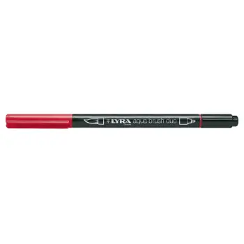 Μαρκαδόροι Lyra Aqua Brush Duo Pompeian red L6520091