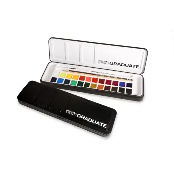 Graduate Χρώματα Ακουαρέλας σε Σετ Metal Box Half Pan 24 χρώματα