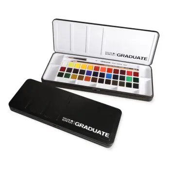 Graduate Χρώματα Ακουαρέλας σε Σετ Metal Box Half Pan 36 χρώματα