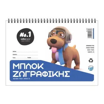 ΜΠΛΟΚ ΖΩΓΡΑΦΙΚΗΣ 17x25 15 ΦΥΛΛΑ