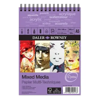 Optima Mixed Media Spiral A5 250g 30φύλλα