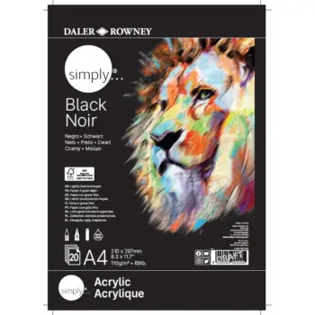 Simply Black Paper Pad Α4 110g 20φύλλα