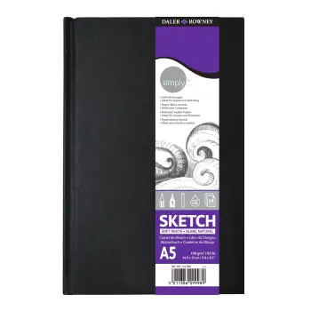 Daler-Rowney Simply A5 hardbound Sketchbook, 21?14,9 cm, 100 gr/m², 54 φύλλα