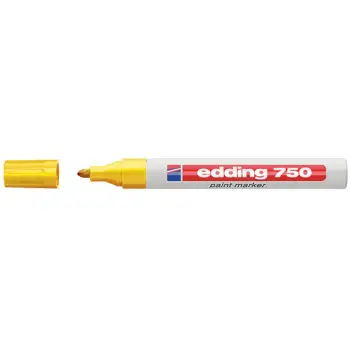 Edding Μαρκαδόρος Λαδιού  750 με μύτη 2-4mm Κίτρινο