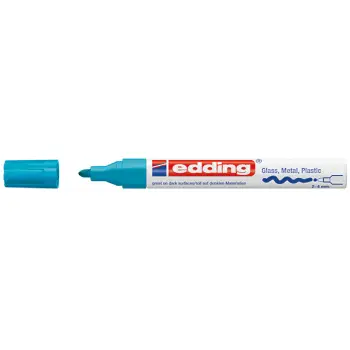 Edding Μαρκαδόρος Λαδιού  750 με μύτη 2-4mm Γαλάζιο