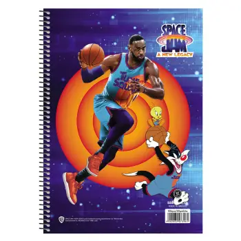 ΤΕΤΡΑΔΙΟ ΜΟΝΟ ΣΠΙΡΑΛ SPACE JAM A NEW LEGACY
