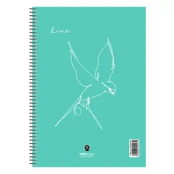 ΤΕΤΡΑΔΙΟ ΜΟΝΟ ΣΠΙΡΑΛ LINE 2Θ 17Χ25 60Φ.