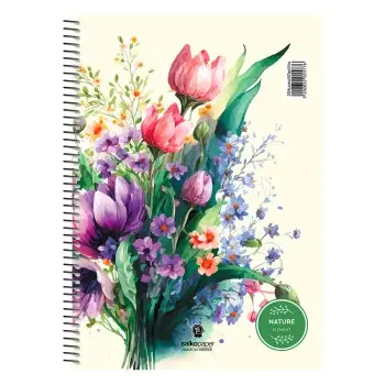 ΤΕΤΡΑΔΙΟ ΜΟΝΟ ΣΠΙΡΑΛ NATURE 21x29 2Θ 60Φ.