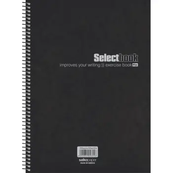 ΤΕΤΡΑΔΙΑ ΜΟΝΟ ΣΠΙΡΑΛ SELECT BLACK PREMIUM Β5 3θ