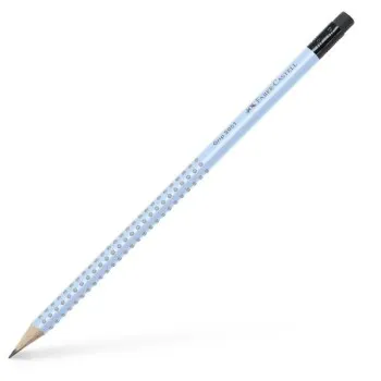 Faber Castell - Μολύβι Grip Με Γόμα, Sky Blue 217274