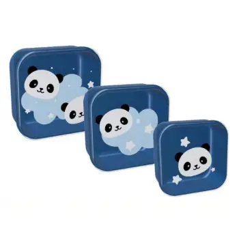 ΔΟΧΕΙΟ ΦΑΓΗΤΟΥ i DRINK ID2213 PANDA SNACK set 3τεμ