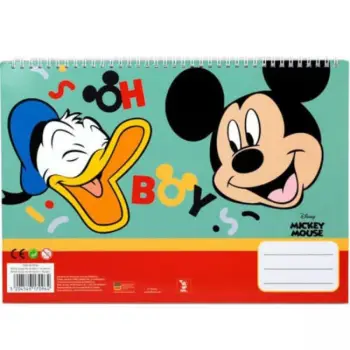 GIM ΜΠΛΟΚ ΖΩΓΡΑΦΙΚΗΣ MICKEY COOK AND DINE 23X33 40 ΦΥΛΛΩΝ + ΑΥΤΟΚΟΛΛΗΤΑ