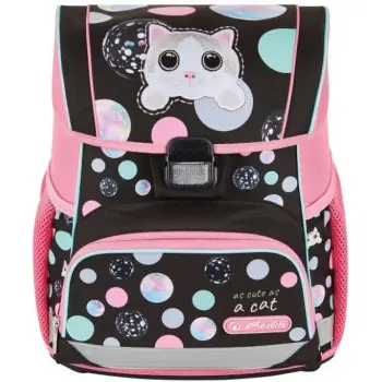 Σχολική ανατομική τσάντα πλάτης Herlitz Loop - Cute Cat