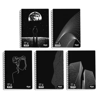 SKAG ΘΕΜΑΤΙΚΑ ΤΕΤΡΑΔΙΑ BLACK & WHITE Α4 4ΘΕΜ 80ΓΡ N.9074