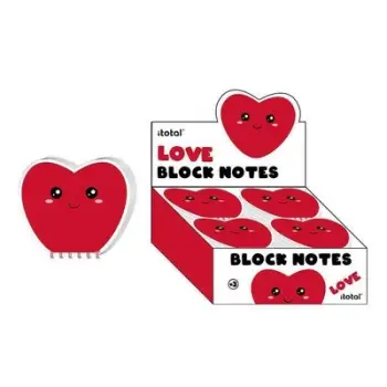 ΜΠΛΟΚ ΣΗΜΕΙΩΣΕΩΝ MINI HEART 80Φ 11*12εκ ΣΧΗΜΑΤΙΚΟ - i-TOTAL XL1840G