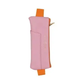 ΚΑΣΕΤΙΝΑ VEGAN LEATHER PEN POUCH -PINK + ORANGE
