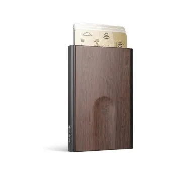 ΚΑΡΤΟΘΗΚΗ ΑΛΟΥΜΙΝΙΟΥ ΠΡΟΣΤΑΣΙΑΣ ΚΑΡΤΩΝ OGON CARD HOLDER SLIDER SEQUOIA