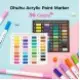 Ohuhu Acrylic Paint Markers Cotton-core Σετ 36 Ακρυλικών Μαρκαδόρων Brush & Fine