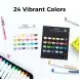Ohuhu Direct-ink Acrylic Markers Nahuku Σετ 24 Ανεξίτηλων Ακρυλικών Μαρκαδόρων