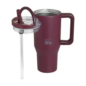 ECOLIFE Cranberry 900ml (2Handles Lid)