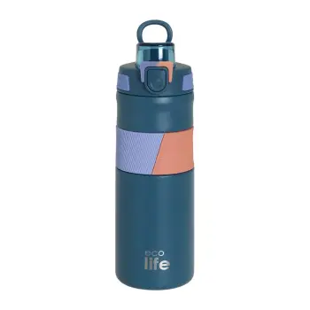 BLUE THERMOS 500ML | WITH SILICON GRIP