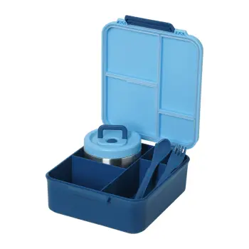 ΦΑΓΗΤΟΔΟΧΕΙΟ ME ΧΩΡΙΣΜΑΤΑ & ΘΕΡΜΟΜΠΟΛ 1700ML - BLUE CARS