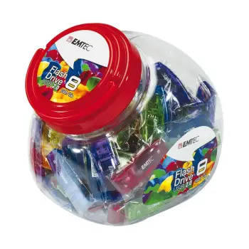 Emtec USB2.0 C410 8GB Candy Jar 80 τμχ - ECMMD8GC410JAR80 Emtec USB2.0 C410 8GB Candy Jar 80 τμχ - ECMMD8GC410JAR80