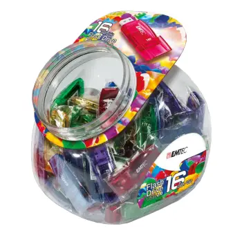 Emtec USB2.0 C410 16GB Candy Jar 80 τμχ - ECMMD16GC410JAR80 Emtec USB2.0 C410 16GB Candy Jar 80 τμχ - ECMMD16GC410JAR80