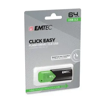 Emtec USB3.2 Click Easy  B110 64GB Green Emtec USB3.2 Click Easy  B110 64GB Green