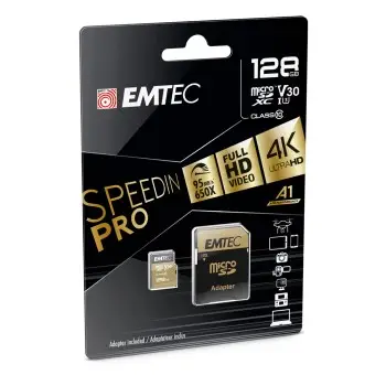 Emtec mSD 128GB UHS-I U3 V30 A1 SpeedIN Pro Emtec mSD 128GB UHS-I U3 V30 A1 SpeedIN Pro