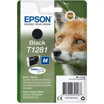 Ink Epson T12814011 Black with pigment ink new series Fox-Size M