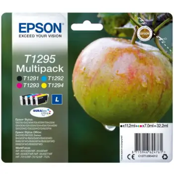 Ink Epson T12954010 MultiPack - 4Cartridges with pigment ink new series Apple -Size L