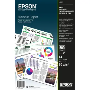 Bright White Business Paper Epson A4 500Shts 80g