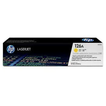 Toner Laser HP LJ Color CP1025 126A Yellow - 1K Pgs