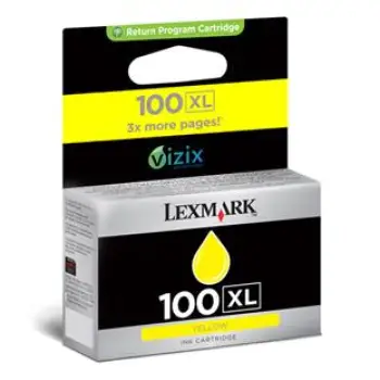 No 100XL Ink Lexmark 14N1071 Yellow - 600Pgs