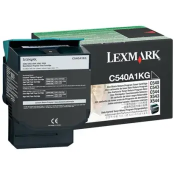 Toner Laser Lexmark C540A1K Black Low Yield 1K Pgs
